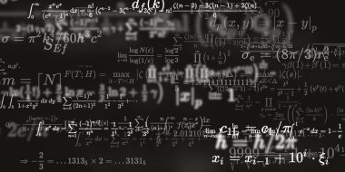Formüllü matematik arkaplanı, kusursuz illüstrasyon   