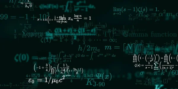 Sfondo Matematico Con Formule Illustrazione Senza Soluzione Continuità — Foto Stock