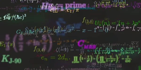 Historia Matemática Con Fórmulas Ilustración Perfecta Modelo Abstracto Con Símbolos —  Fotos de Stock