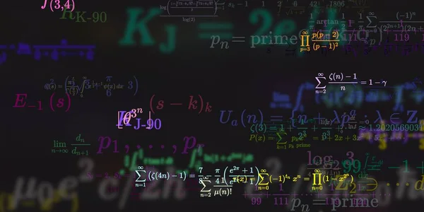 Formação Matemática Com Fórmulas Ilustração Perfeita — Fotografia de Stock