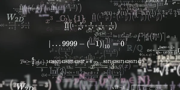 Formação Matemática Com Fórmulas Ilustração Perfeita — Fotografia de Stock