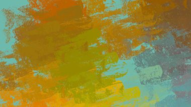 Soyut arka plan sanatı. 2D çizim. Etkileyici yağlı boya resim. Tuvalde fırça darbeleri. Modern sanat. Çok renkli arkaplan. Çağdaş sanat. İfade. Sanatsal dijital palet.