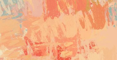 Soyut arka plan sanatı. 2D çizim. Etkileyici yağlı boya resim. Tuvalde fırça darbeleri. Modern sanat. Çok renkli arkaplan. Çağdaş sanat. İfade. Sanatsal dijital palet.