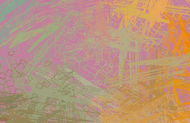 Soyut arka plan sanatı. 2D çizim. Etkileyici yağlı boya resim. Tuvalde fırça darbeleri. Modern sanat. Çok renkli arkaplan. Çağdaş sanat. İfade. Sanatsal dijital palet.