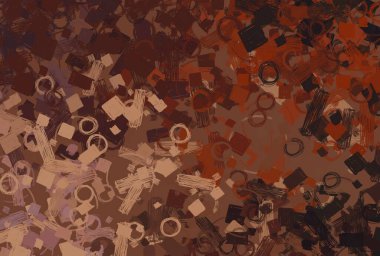 Soyut arka plan sanatı. 2D çizim. Etkileyici yağlı boya resim. Tuvalde fırça darbeleri. Modern sanat. Çok renkli arkaplan. Çağdaş sanat. İfade. Sanatsal dijital palet.