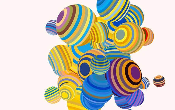 Abstract Background Illustration Multicolored Balloons Contemporary Art Artistic Digital Palette — Stock Photo, Image