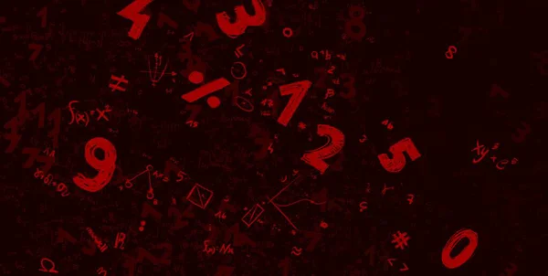 Math Ilustración Abstract Background Numbers Copy Space — Foto de Stock