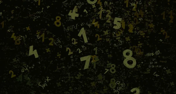 Math Illustration Abstract Background Numbers Copy Space — Stock Photo, Image