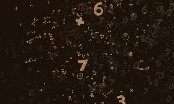 Math Ilustración Abstract Background Numbers Copy Space —  Fotos de Stock