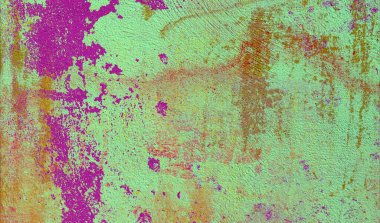 Soyut arka plan sanatı. 2D çizim. Etkileyici yağlı boya resim. Tuvalde fırça darbeleri. Modern sanat. Çok renkli arkaplan. Çağdaş sanat. İfade. Sanatsal dijital palet.