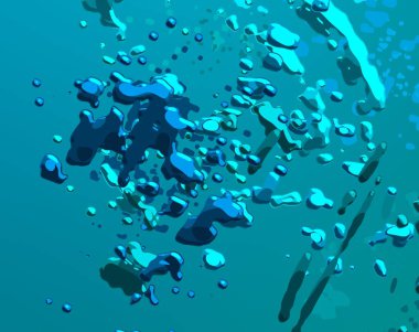 Soyut arka plan sanatı. 3 boyutlu illüstrasyon. Tuvalde fırça darbeleri. Çok renkli arkaplan. Çağdaş sanat. Sanatsal dijital palet.