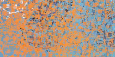 Soyut arka plan sanatı. 2D çizim. Etkileyici yağlı boya resim. Tuvalde fırça darbeleri. Modern sanat. Çok renkli arkaplan. Çağdaş sanat. İfade. Sanatsal dijital palet.