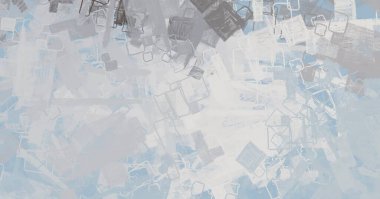 Soyut arka plan sanatı. 2D çizim. Etkileyici yağlı boya resim. Tuvalde fırça darbeleri. Modern sanat. Çok renkli arkaplan. Çağdaş sanat. İfade. Sanatsal dijital palet.