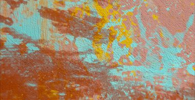 Soyut arka plan sanatı. 2D çizim. Etkileyici yağlı boya resim. Tuvalde fırça darbeleri. Modern sanat. Çok renkli arkaplan. Çağdaş sanat. İfade. Sanatsal dijital palet.