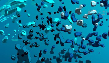 Soyut arka plan sanatı. 3 boyutlu illüstrasyon. Tuvalde fırça darbeleri. Çok renkli arkaplan. Çağdaş sanat. Sanatsal dijital palet.