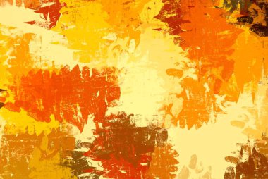 Soyut arka plan sanatı. 2D çizim. Etkileyici yağlı boya resim. Tuvalde fırça darbeleri. Modern sanat. Çok renkli arkaplan. Çağdaş sanat. İfade. Sanatsal dijital palet.