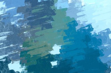 Soyut arka plan sanatı. 2D çizim. Etkileyici yağlı boya resim. Tuvalde fırça darbeleri. Modern sanat. Çok renkli arkaplan. Çağdaş sanat. İfade. Sanatsal dijital palet.