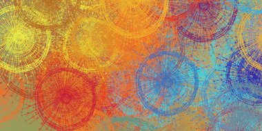 Soyut arka plan sanatı. 2D çizim. Etkileyici yağlı boya resim. Tuvalde fırça darbeleri. Modern sanat. Çok renkli arkaplan. Çağdaş sanat. İfade. Sanatsal dijital palet.