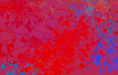 Soyut arka plan sanatı. 2D çizim. Etkileyici yağlı boya resim. Tuvalde fırça darbeleri. Modern sanat. Çok renkli arkaplan. Çağdaş sanat. İfade. Sanatsal dijital palet.