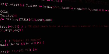 Yazılım geliştirici programlama kodu. Soyut modern sanal bilgisayar senaryosu. Masaüstü ekranında yazılım geliştirici programcının çalışması 