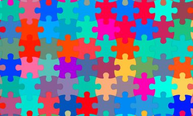 Modern dijital soyut yapboz arkaplanı.