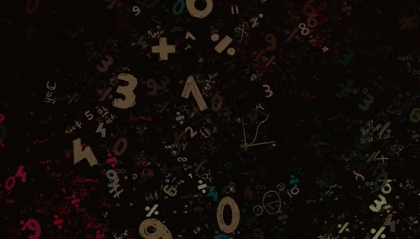 Math Ilustración Abstract Background Numbers Copy Space — Foto de Stock