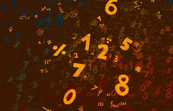 Math Ilustración Abstract Background Numbers Copy Space — Foto de Stock