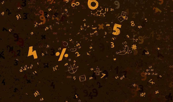 Math Ilustración Abstract Background Numbers Copy Space — Foto de Stock