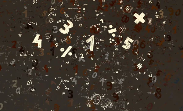 Math Ilustración Abstract Background Numbers Copy Space — Foto de Stock