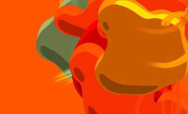 Soyut arka plan sanatı. 3 boyutlu illüstrasyon. Tuvalde fırça darbeleri. Çok renkli arkaplan. Çağdaş sanat. Sanatsal dijital palet.