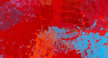 Soyut arka plan sanatı. 2D çizim. Etkileyici yağlı boya resim. Tuvalde fırça darbeleri. Modern sanat. Çok renkli arkaplan. Çağdaş sanat. İfade. Sanatsal dijital palet.