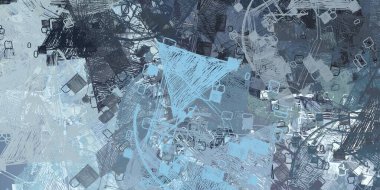 Soyut arka plan sanatı. 2D çizim. Etkileyici yağlı boya resim. Tuvalde fırça darbeleri. Modern sanat. Çok renkli arkaplan. Çağdaş sanat. İfade. Sanatsal dijital palet.