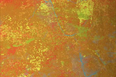 Soyut arka plan sanatı. 2D çizim. Etkileyici yağlı boya resim. Tuvalde fırça darbeleri. Modern sanat. Çok renkli arkaplan. Çağdaş sanat. İfade. Sanatsal dijital palet.