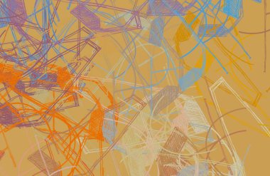 Soyut arka plan sanatı. 2D çizim. Etkileyici yağlı boya resim. Tuvalde fırça darbeleri. Modern sanat. Çok renkli arkaplan. Çağdaş sanat. İfade. Sanatsal dijital palet.