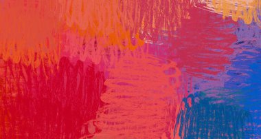 Soyut arka plan sanatı. 2D çizim. Etkileyici yağlı boya resim. Tuvalde fırça darbeleri. Modern sanat. Çok renkli arkaplan. Çağdaş sanat. İfade. Sanatsal dijital palet.