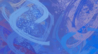 Soyut arka plan sanatı. 2D çizim. Etkileyici yağlı boya resim. Tuvalde fırça darbeleri. Modern sanat. Çok renkli arkaplan. Çağdaş sanat. İfade. Sanatsal dijital palet.