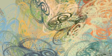 Soyut arka plan sanatı. 2D çizim. Etkileyici yağlı boya resim. Tuvalde fırça darbeleri. Modern sanat. Çok renkli arkaplan. Çağdaş sanat. İfade. Sanatsal dijital palet.