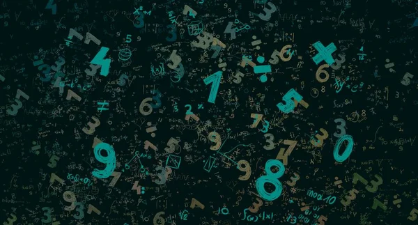 Math Ilustración Abstract Background Numbers Copy Space —  Fotos de Stock