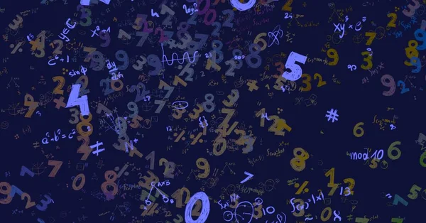 Math Ilustración Abstract Background Numbers Copy Space — Foto de Stock