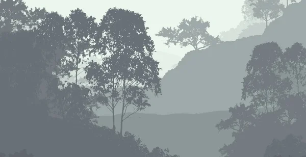 Paysage Abstrait Montagnes Brumeuses Avec Espace Copie Fond Naturel — Photo