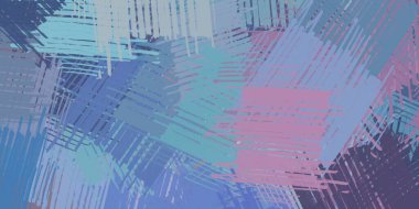 Soyut arka plan sanatı. 2D çizim. Etkileyici yağlı boya resim. Tuvalde fırça darbeleri. Modern sanat. Çok renkli arkaplan. Çağdaş sanat. İfade. Sanatsal dijital palet.