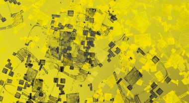 Soyut arka plan sanatı. 2D çizim. Etkileyici yağlı boya resim. Tuvalde fırça darbeleri. Modern sanat. Çok renkli arkaplan. Çağdaş sanat. İfade. Sanatsal dijital palet.