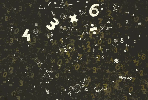 Matematik Illustration Abstrakt Bakgrund Med Siffror Kopiera Utrymme — Stockfoto