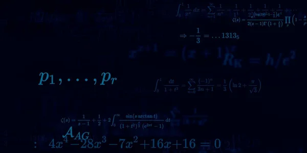 Historia Matemática Con Fórmulas Ilustración Perfecta Modelo Abstracto Con Símbolos —  Fotos de Stock