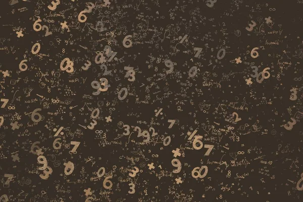 Matemática Ilustração Fundo Abstrato Com Números Espaço Cópia — Fotografia de Stock