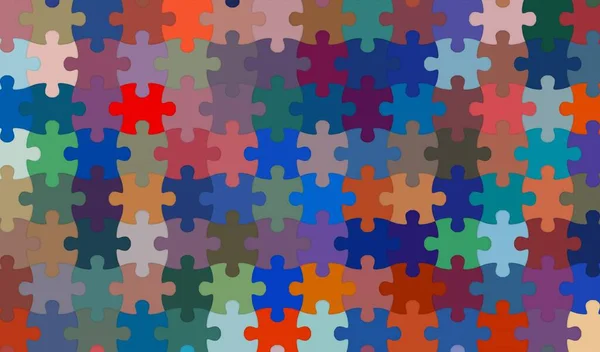 Modern Digital Abstract Jigsaw Puzzle Background — Stock Photo, Image