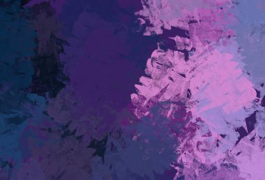 Soyut arka plan sanatı. 2D çizim. Etkileyici yağlı boya resim. Tuvalde fırça darbeleri. Modern sanat. Çok renkli arkaplan. Çağdaş sanat. İfade. Sanatsal dijital palet.