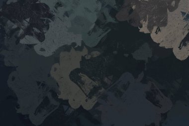 Soyut arka plan sanatı. 2D çizim. Etkileyici yağlı boya resim. Tuvalde fırça darbeleri. Modern sanat. Çok renkli arkaplan. Çağdaş sanat. İfade. Sanatsal dijital palet.