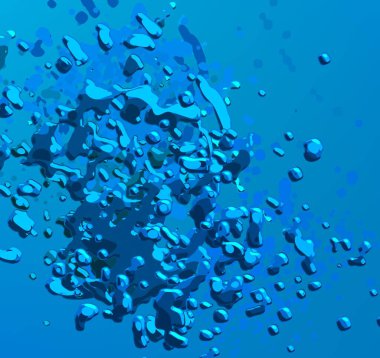 Soyut arka plan sanatı. 3 boyutlu illüstrasyon. Çok renkli arkaplan. Çağdaş sanat. Sanatsal dijital palet.