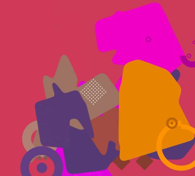 Soyut arka plan sanatı. 3 boyutlu illüstrasyon. Tuvalde fırça darbeleri. Çok renkli arkaplan. Çağdaş sanat. Sanatsal dijital palet.